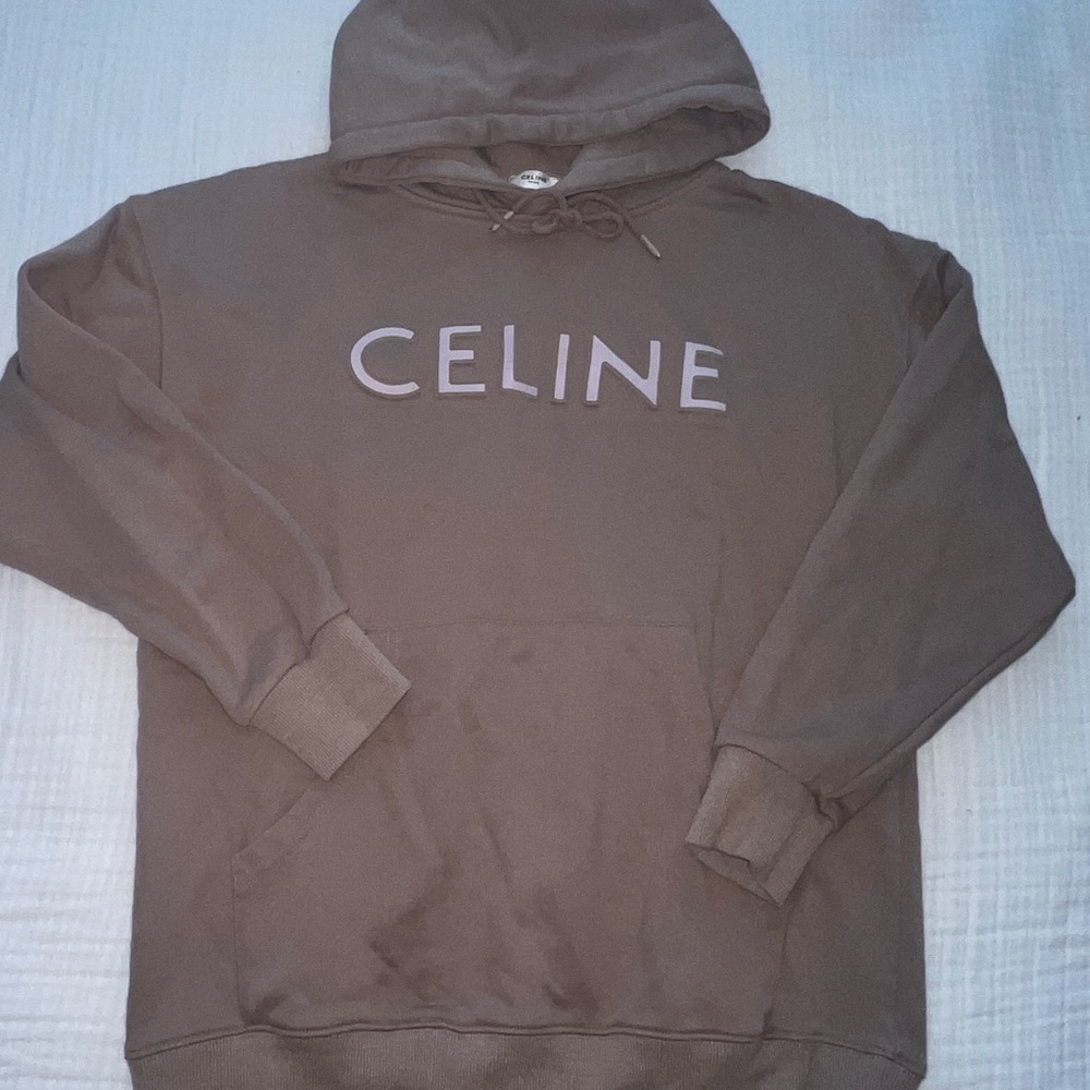 Celine Brown Sweatshirt Hoodie Minimalist Design